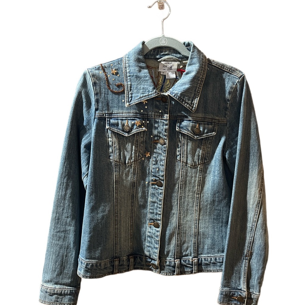 Just B Western in Embroidered Denim Jacket Size M